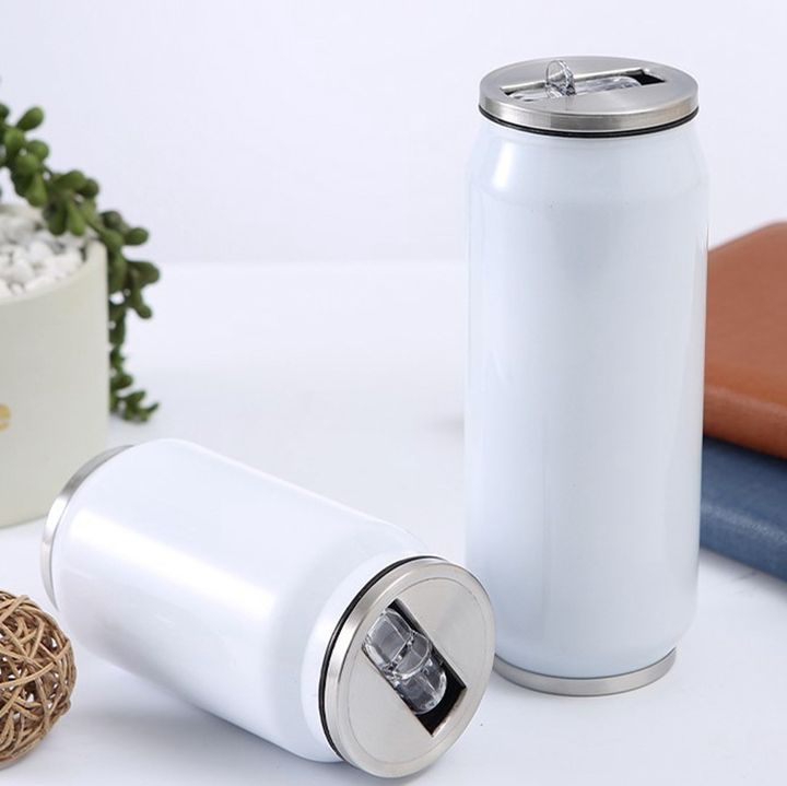 Factory direct sale custom logo leakproof Stainless Steel Vacuum Insulated termos can water bottle with straw Lid Production Facility