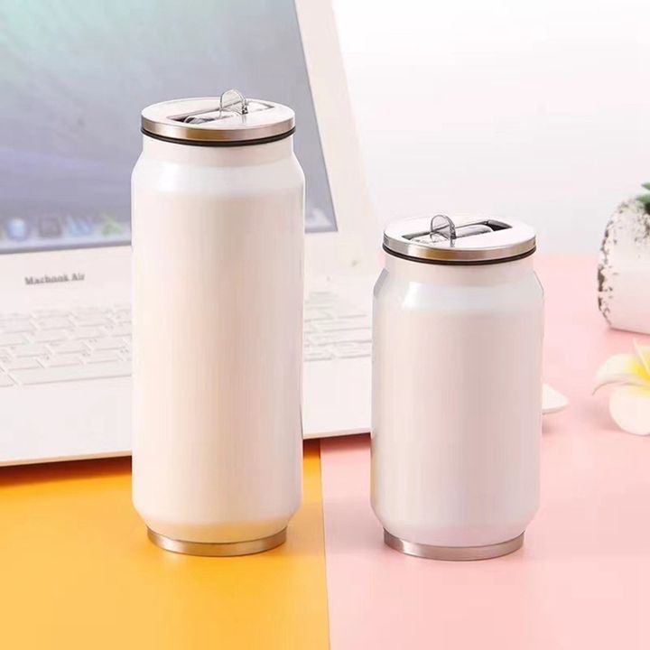 Factory direct sale custom logo leakproof Stainless Steel Vacuum Insulated termos can water bottle with straw Lid Production Facility