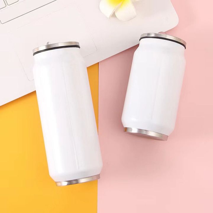 Factory direct sale custom logo leakproof Stainless Steel Vacuum Insulated termos can water bottle with straw Lid Production Facility
