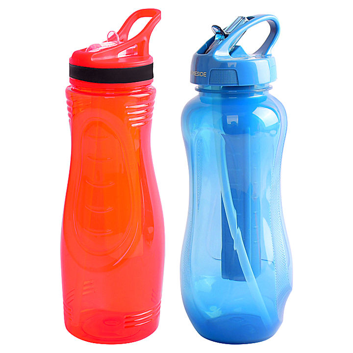 Factory direct sales OEM Food grade ps straw design BPA Free Keep Cool Ice Stick Water Bottle With Ice Cube Container China Manufacturing Distributor