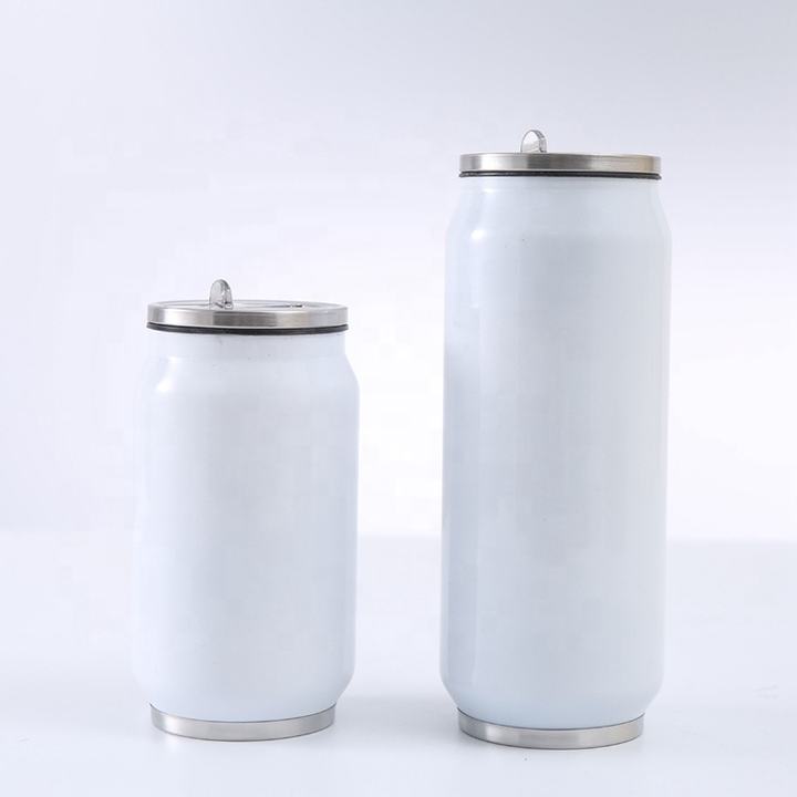 Factory low price Double wall leakproof coffee cup Stainless Steel Vacuum Insulated termos cola can water bottle with straw Lid Manufacturer and Supplier Excellence