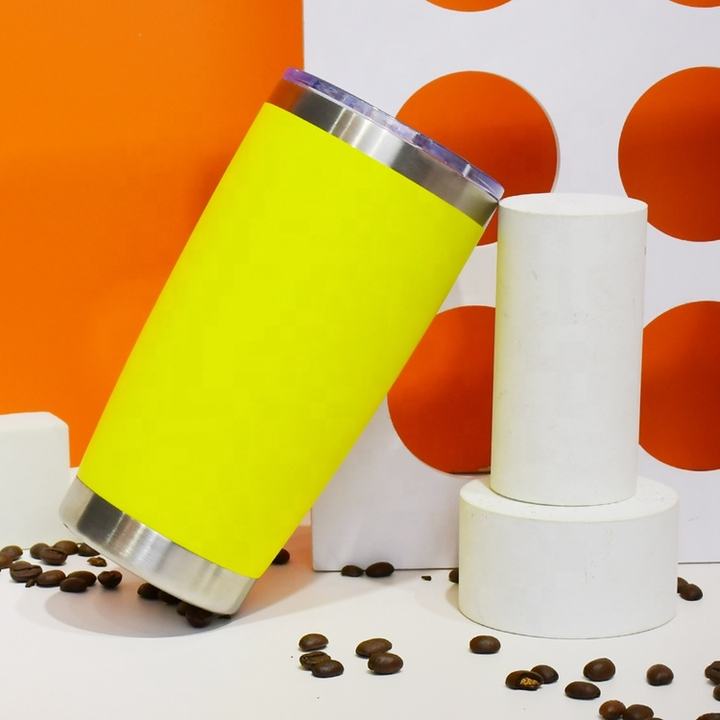 Factory wholesale custom Birthday gift 3D printing 20oz 304 stainless steel coffee cup with metal straw Mass Production B2B