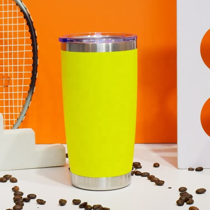 Factory wholesale custom Birthday gift 3D printing 20oz 304 stainless steel coffee cup with metal straw Mass Production B2B