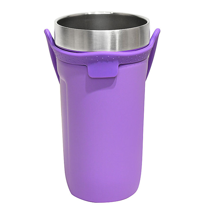 Factory wholesale price 18oz Classic Modern Hot Coffee Cup 24oz Travel Tumblers Beer Mug With Silicone Strap OEM Manufacturer