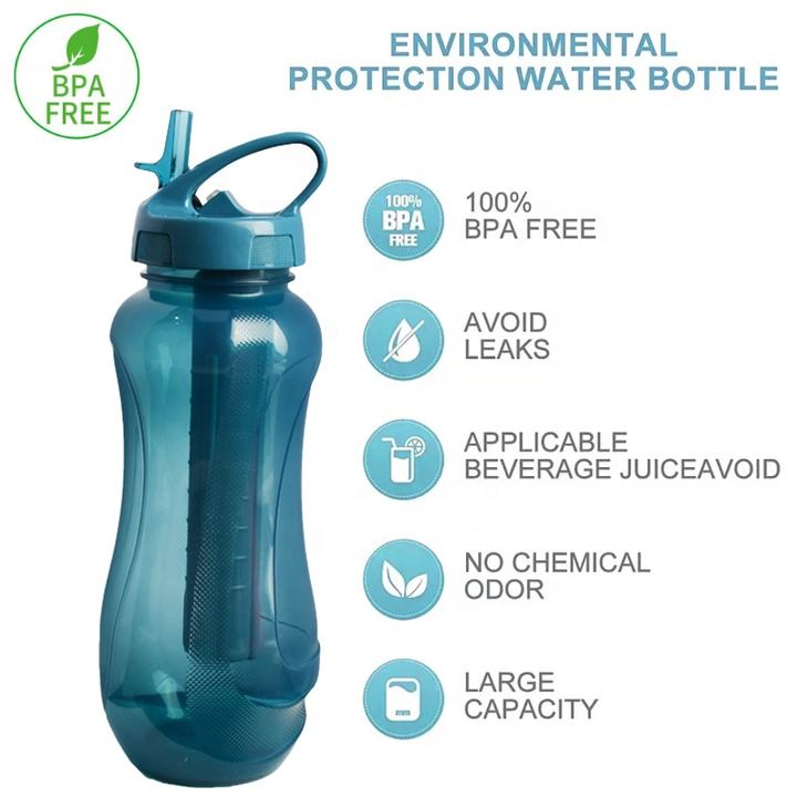 Factory wholesale price promotion France hot sale 750ml  Transparent Sports Plastic Popsicle Water Bottle with straw handle Factory Pricing Export