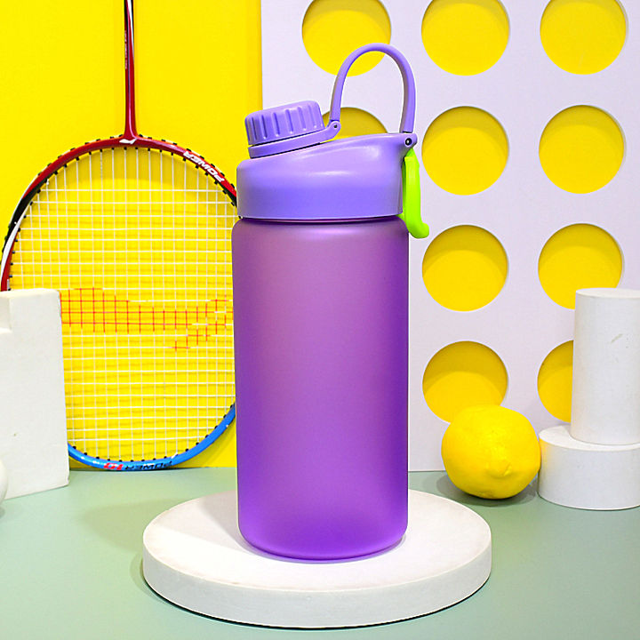 Fashion Style BPA-free food-grade material drink directly violet plastic large sport water bottles with leakproof lid High-Quality Wholesale