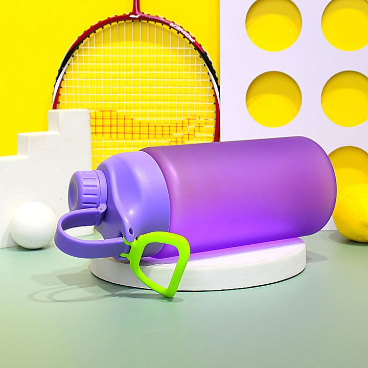 Fashion Style BPA-free food-grade material drink directly violet plastic large sport water bottles with leakproof lid High-Quality Wholesale