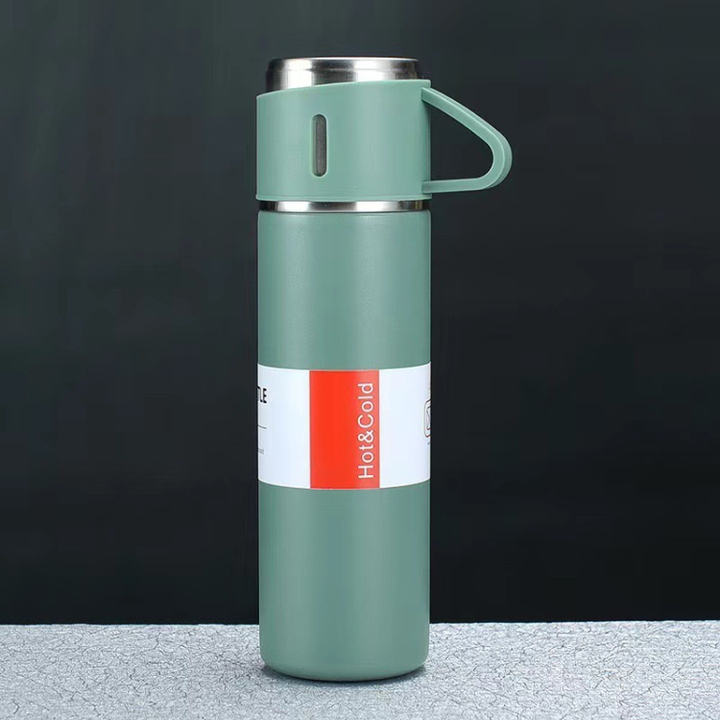 Gift Set Vacuum Flask Double Wall Portable 304 Stainless Steel CLASSIC Thermos Cups Water Bottle Cup Coffee Mug