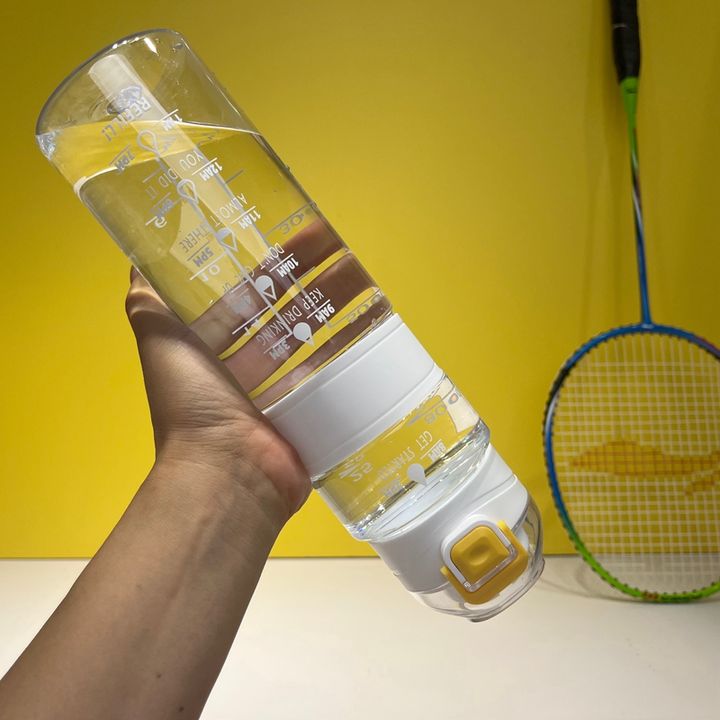Gradient Color Time Marker Drinkware Sport Motivational Water Bottle Gym Plastic Presents Sports Bear Unisex Custom Logo 32oz China Wholesale Factory Outlet