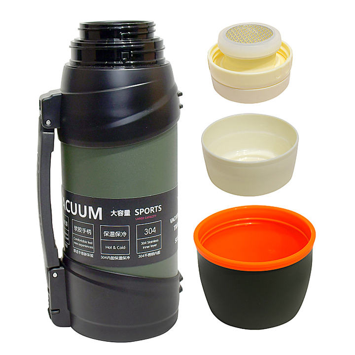 Hiking Camping Big Capacity outdoor hot &cold Double wall Vacuum flask stainless steel water bottle Travel pot thermos for sport