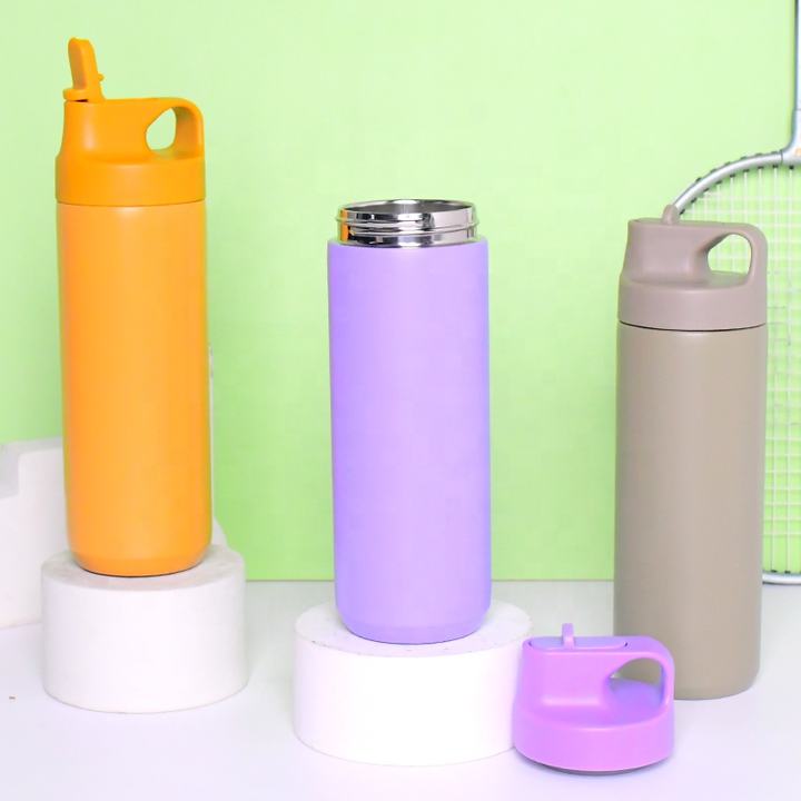 Hot Custom Leakproof Stainless Steel Insulated Vacuum Flasks Sport Fitness Water Bottle With Straw China Manufacturing Distributor