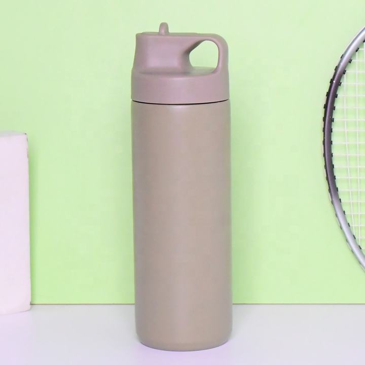 Hot Custom Leakproof Stainless Steel Insulated Vacuum Flasks Sport Fitness Water Bottle With Straw China Manufacturing Distributor