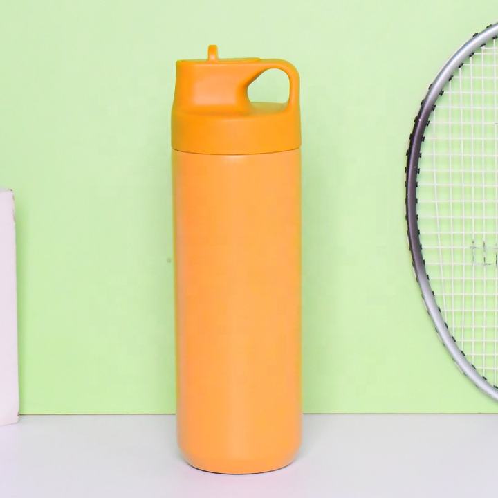 Hot Custom Leakproof Stainless Steel Insulated Vacuum Flasks Sport Fitness Water Bottle With Straw China Manufacturing Distributor