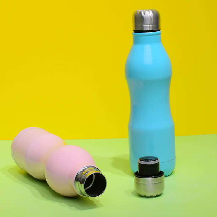 Hot Sale Eco-friendly Stainless steel small mouth Vacuum Insulated 500ml double wall thermos cola shape creative water bott Private Label Manufacturing