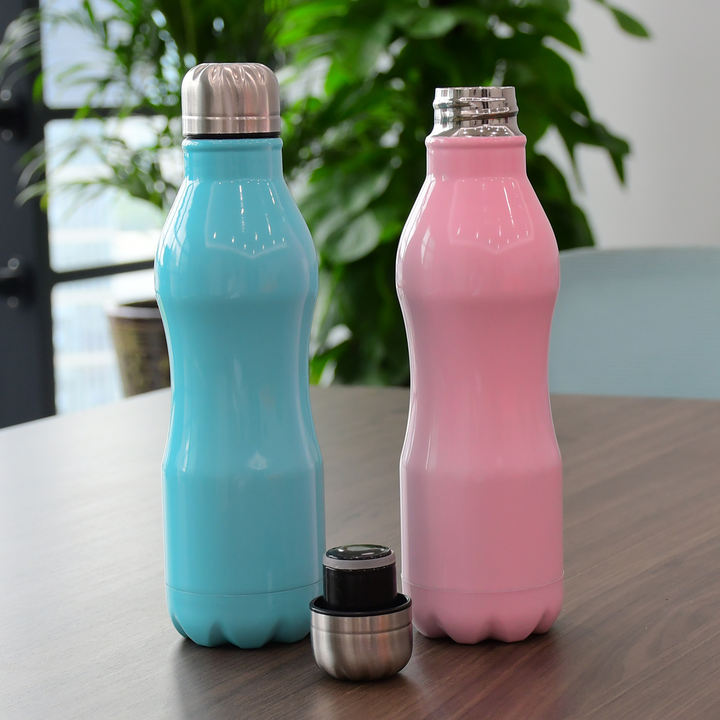 Hot Sale Eco-friendly Stainless steel small mouth Vacuum Insulated 500ml double wall thermos cola shape creative water bott Private Label Manufacturing
