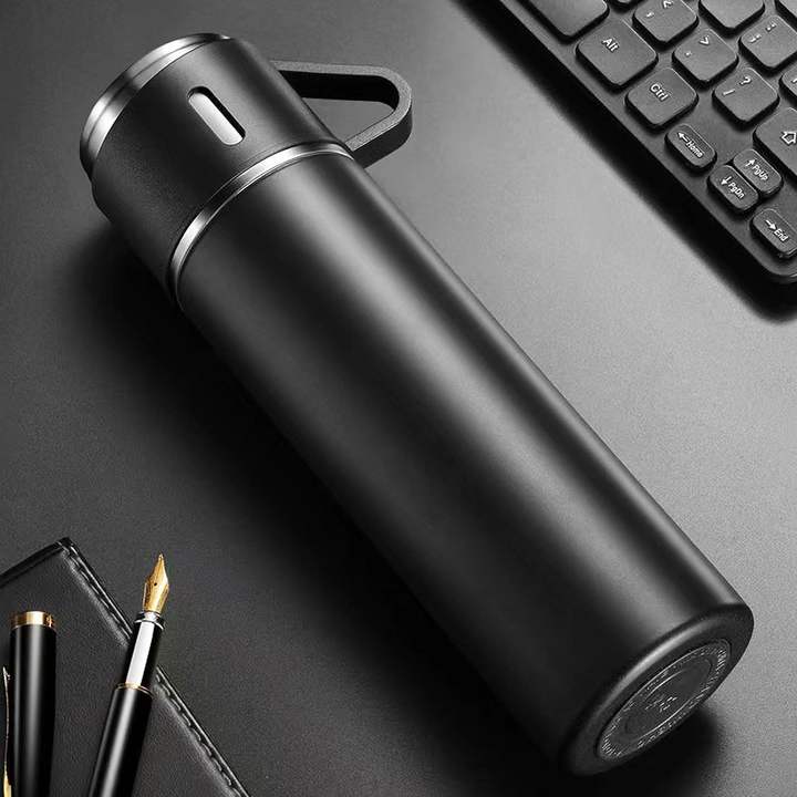 Hot Selling Classic 304 Stainless Steel Double Wall Vacuum Flask Portable Straight Cup Water Bottle Coffee Mug with Lid Gift Set