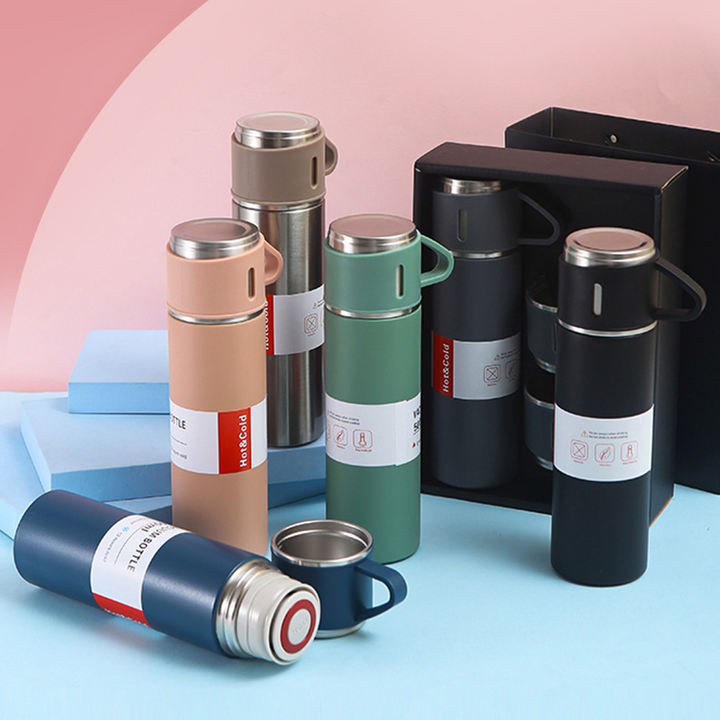 Hot Selling Double Wall Vacuum Flask CLASSIC 304 Stainless Steel Thermos Cup with Lid Portable Water Bottle Coffee Mug Gift Set Supplier Wholesale