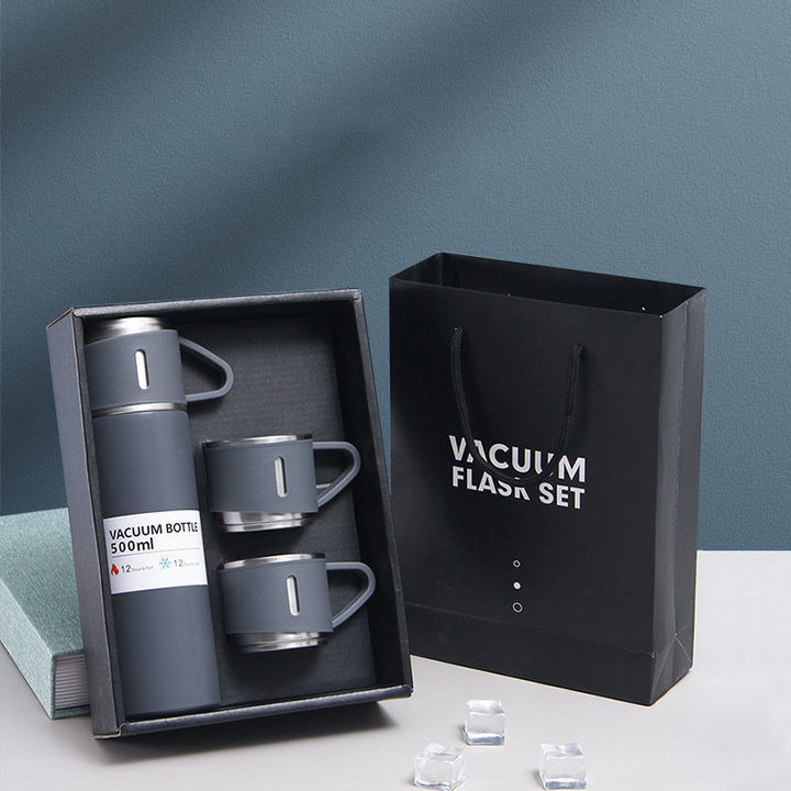 Hot Selling Double Wall Vacuum Flask CLASSIC 304 Stainless Steel Thermos Cup with Lid Portable Water Bottle Coffee Mug Gift Set Supplier Wholesale