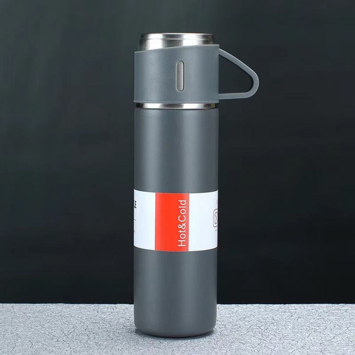 Hot Selling durable Straight PORTABLE Vacuum Flask Double Wall Stainless Steel Thermos Water Bottle with drinking cup Discount Factory