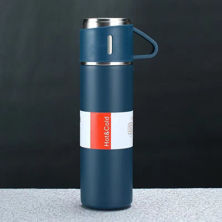 Hot Selling durable Straight PORTABLE Vacuum Flask Double Wall Stainless Steel Thermos Water Bottle with drinking cup Discount Factory