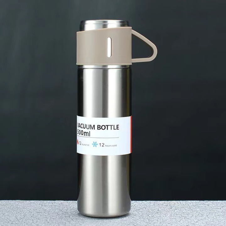 Hot Selling durable Straight PORTABLE Vacuum Flask Double Wall Stainless Steel Thermos Water Bottle with drinking cup Discount Factory