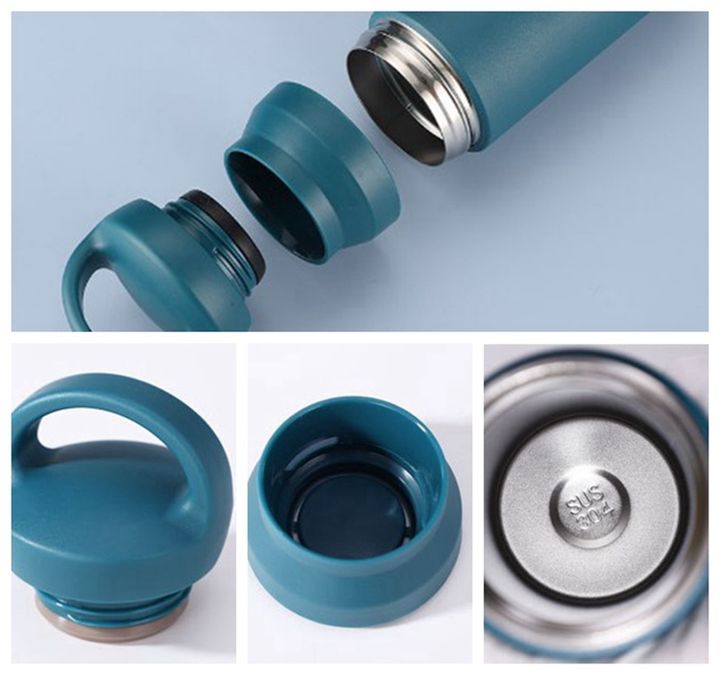 Hot /cold Thermos Vacuum Insulated Termos Water Bottle Travel RTS in Stock 500ml Mugs with Handle Mug Coffee Cup Stainless Steel Factory Wholesale Custom Solutions