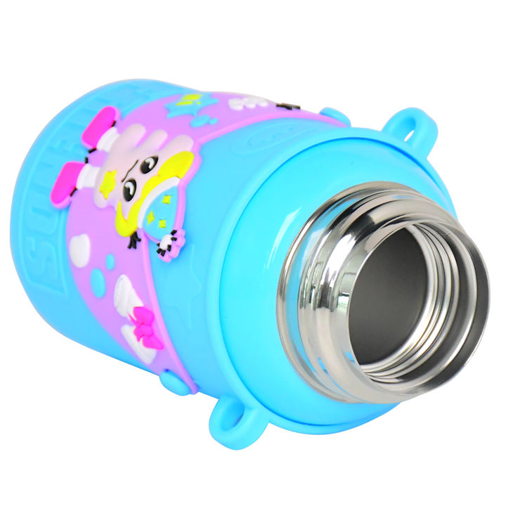 Hot sale 450ML custom logo and color bpa free 304 stainless steel double wall vacuum flask Christmas water bottle for child Bulk Supply