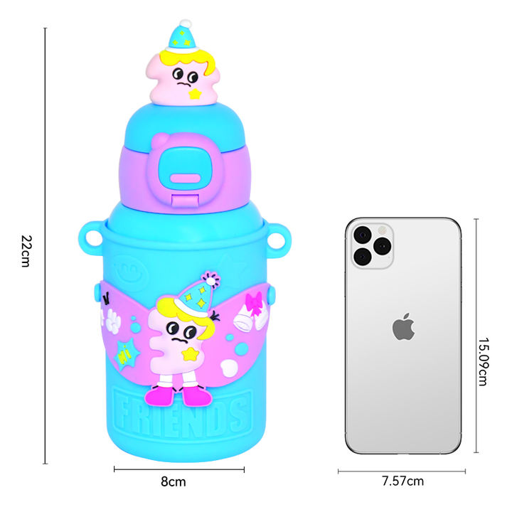 Hot sale 450ml customized bpa free Christmas 304 stainless steel double wall vacuum flask water bottle for child Industrial Supplier