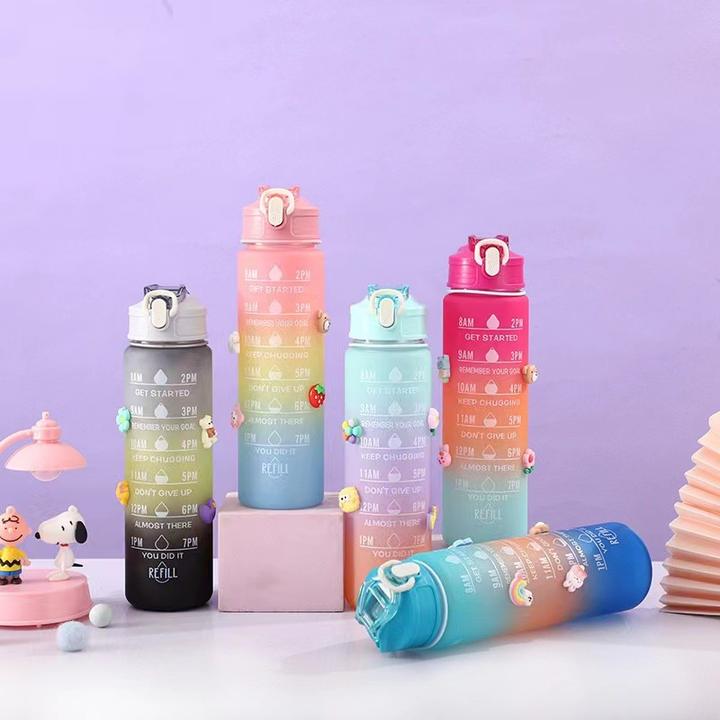 Hot sale Factory Direct wholesale Botellas De Agua Eco-friendly 2000/900/500ML 3 pieces Motivational sport water bottle set Made in China Factory