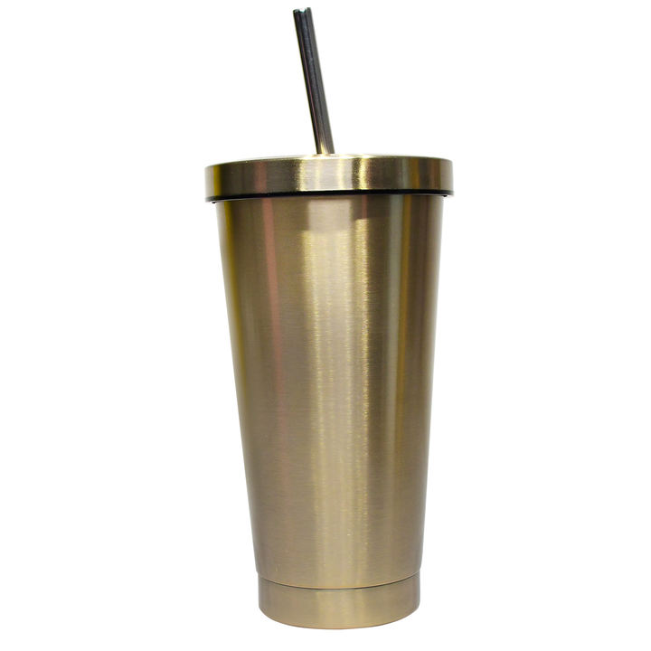 Hot sale RTS 6 colors IN stocK 304 double wall Vehicle Mounted Straw Cup stainless steel double wall cup tumbler with straw lid Factory Authorized Wholesale Export