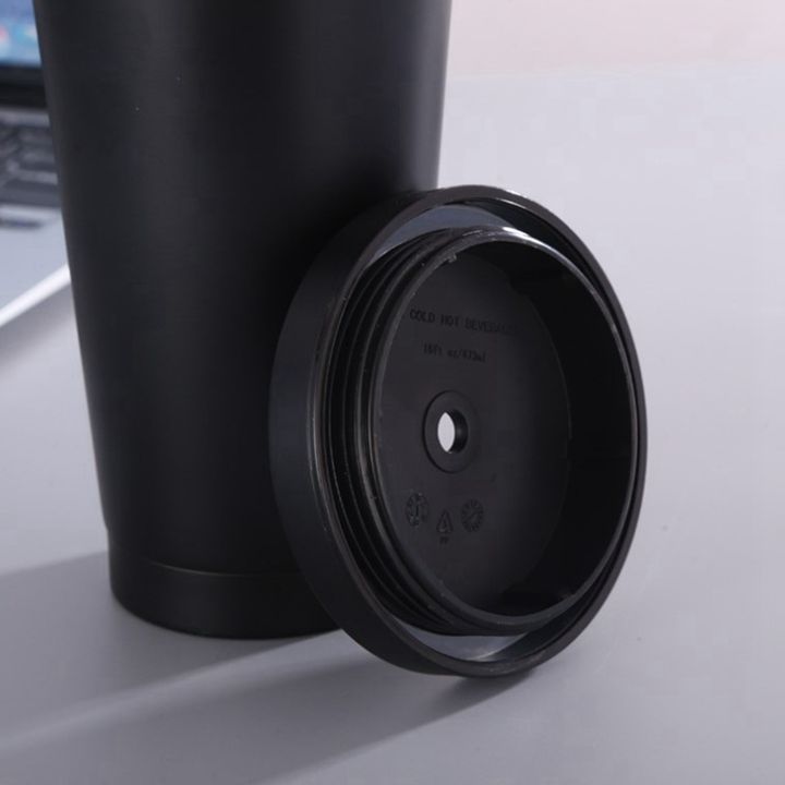 IN stocK  6 colors Hot sale RTS double wall Vehicle Mounted Straw Cup 304 stainless steel Portable Car Cup with straw lid Factory Pricing