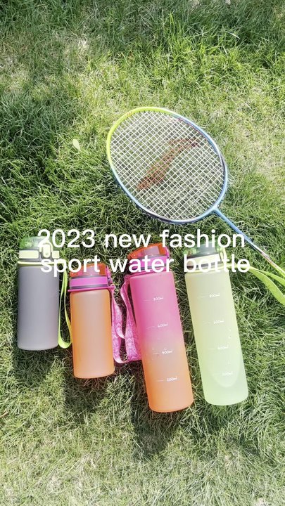 In Stock  32oz bpa free drinkware with lock Fitness Travel food grade cup 1L SPORT WATER BOTTLE with bounce lid and rope Production Facility Export