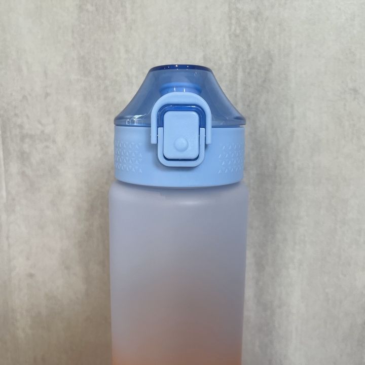In Stock Hot Sales 32oz sport fitness gym cup 1L portable plastic orange drinkware WATER BOTTLE with bounce lid and rope Wholesale Distribution Distributor