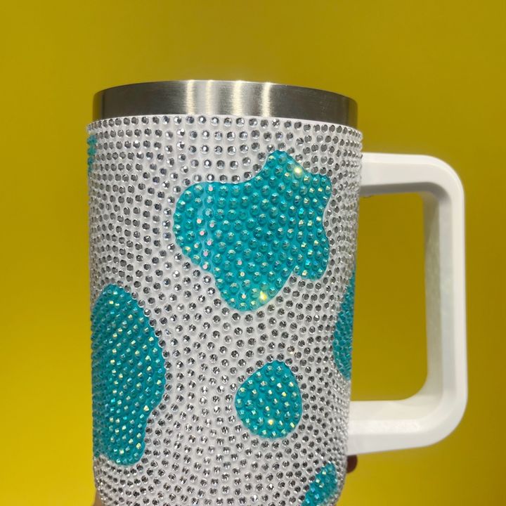 Insulated Water Bottle Cup Straw Cover Stainless Steel 40oz Rhinestone Wholesale Bluk Charm Travel Mugs Drinkware Modern Export-Oriented Factory Solutions