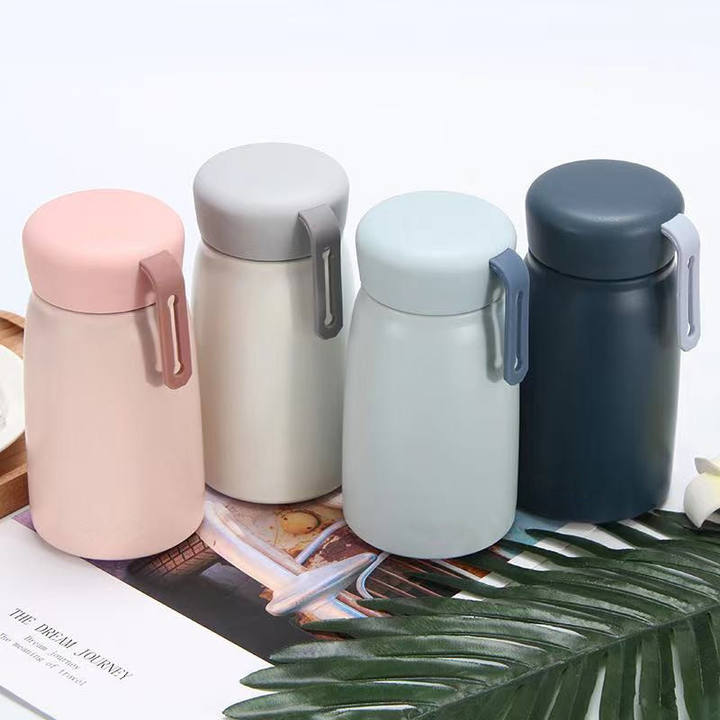Kids Vacuum Flask Gift Thermos Kids Water Bottle Stainlesporteel Wholesale 360ml Mini Cute Stainless Steel Water Bottle HANDGRIP Mass Wholesale
