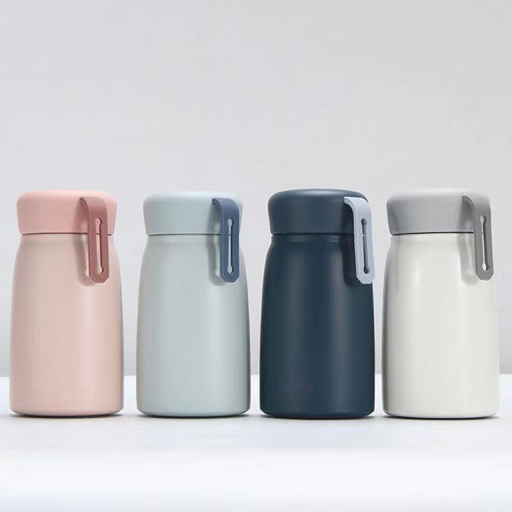 Kids Vacuum Flask Gift Thermos Kids Water Bottle Stainlesporteel Wholesale 360ml Mini Cute Stainless Steel Water Bottle HANDGRIP Mass Wholesale