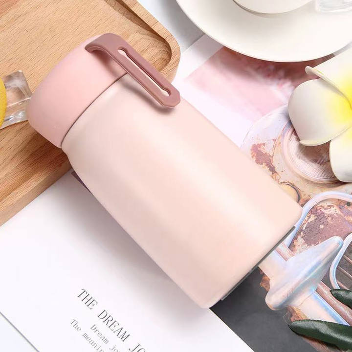 Kids Vacuum Flask Gift Thermos Kids Water Bottle Stainlesporteel Wholesale 360ml Mini Cute Stainless Steel Water Bottle HANDGRIP Mass Wholesale