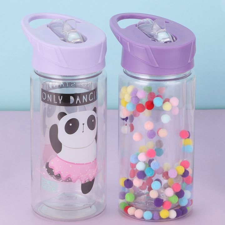 Leakproof Custom 250ml Double Wall Plastic Bpa Free Cute Children Drinking Bottle Water Bottle for kids Import Wholesale Solutions