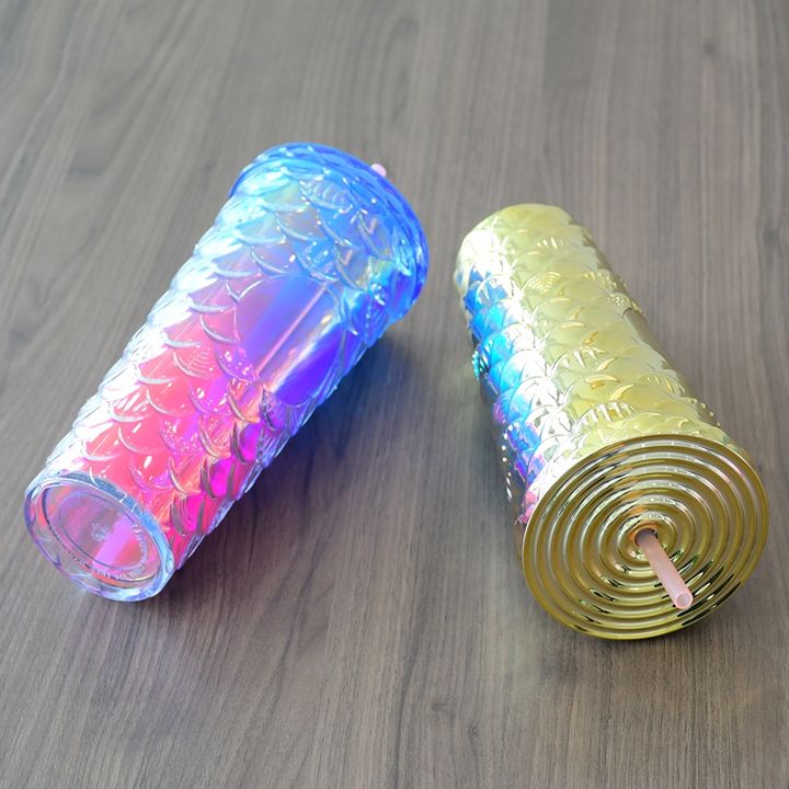 Manufacturer OEM wholesale bulk coffee mug 24oz plastic insulated double wall acrylic bling tumbler with paper insert Bulk Manufacturing Processing