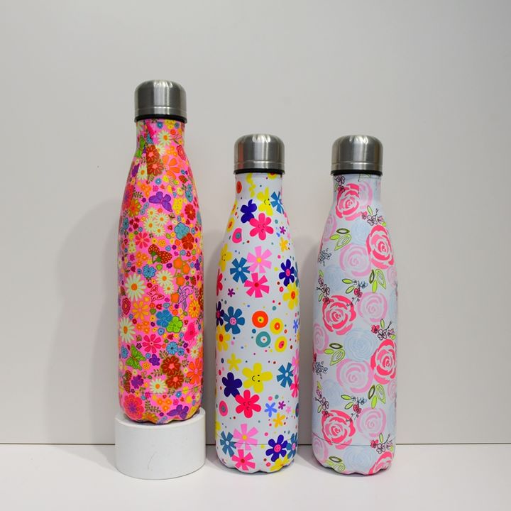 Manufacturer customizable BPA free vacuum flask 500ml/17oz Stainless steel double decker Cola thermos water bottle