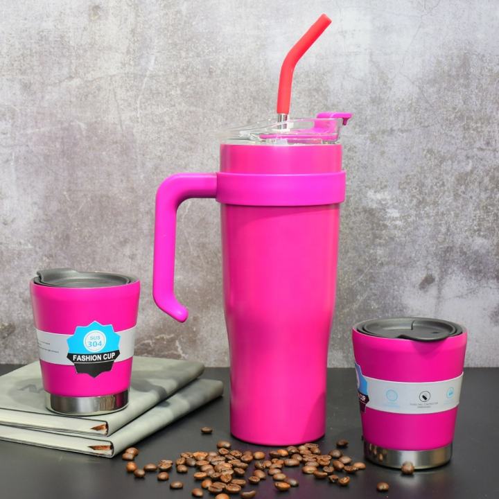 Multifunction Keep warm and cold Customized color and logo 40oz/1200ml  Outdoor stainless steel travel tumbler with 2 cups Wholesale Trade Supplier