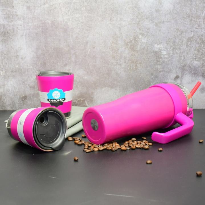 Multifunction Keep warm and cold Customized color and logo 40oz/1200ml  Outdoor stainless steel travel tumbler with 2 cups Wholesale Trade Supplier