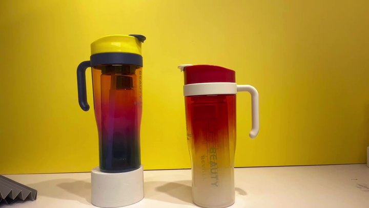 New Arrivals Botella De Agua Plastic Motivational Water Bottles Set 3 In 1 Car cup set with time marker for Camping Mass Production