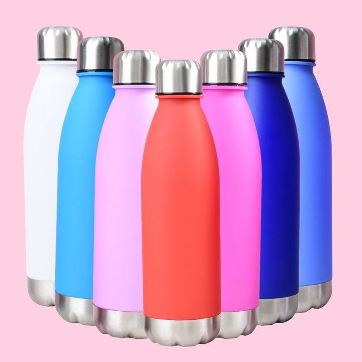 New Design 680ml Sports Drinking Bullet Vacuum Flask Insulated Plastic Sport Cola Water Bottle