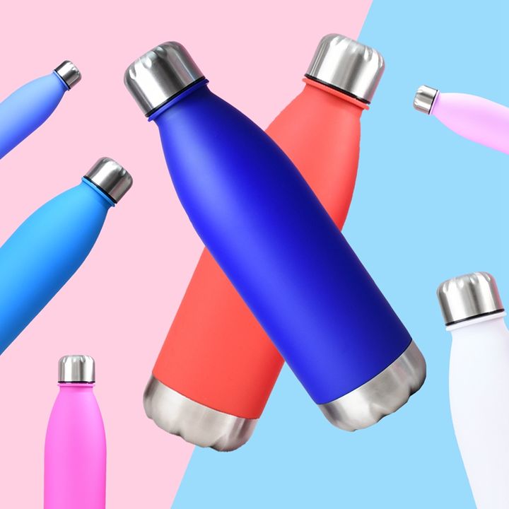 New Design 680ml Sports Drinking Bullet Vacuum Flask Insulated Plastic Sport Cola Water Bottle