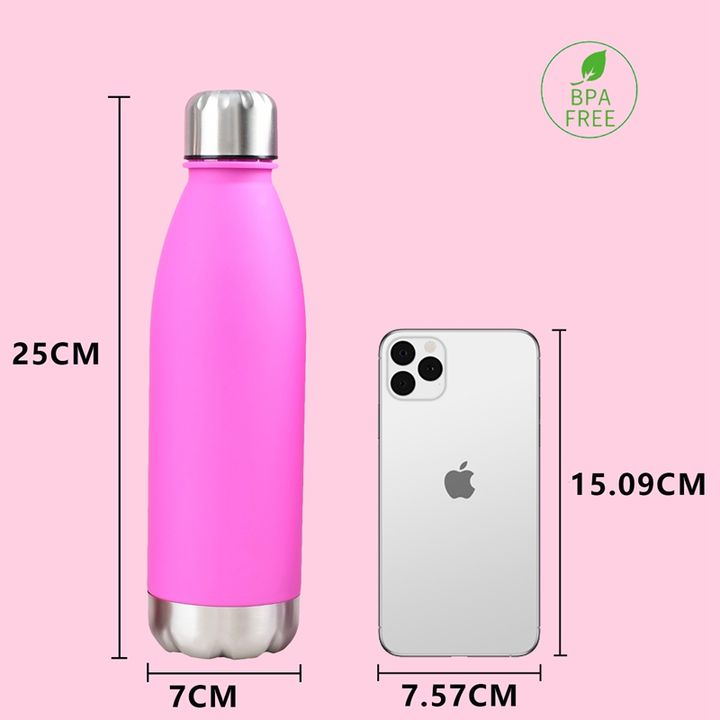 New Design 680ml Sports Drinking Bullet Vacuum Flask Insulated Plastic Sport Cola Water Bottle