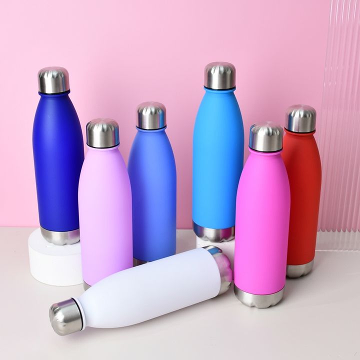 New Design 680ml Sports Drinking Bullet Vacuum Flask Insulated Plastic Sport Cola Water Bottle