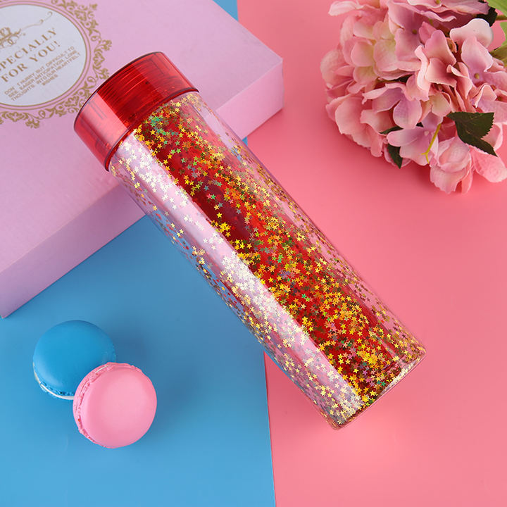New Direct Drinking 550ml Plastic Camouflage Customized Color Logo Double Wall Ladies Drinking Bottle for Daily Life Factory Direct Sales Export
