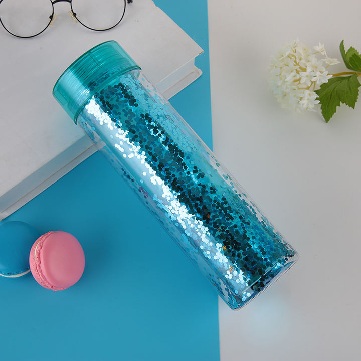 New Direct Drinking 550ml Plastic Camouflage Customized Color Logo Double Wall Ladies Drinking Bottle for Daily Life Factory Direct Sales Export