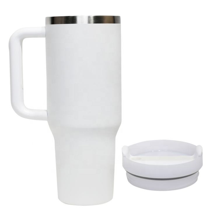 New Sport Style 40oz Large Double-Wal Insulated Cup Stainless Steel Travel car tumbler with Straw and handgrip Rapid Production Solutions Trade